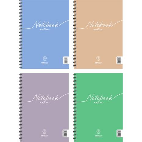 Τετράδιο σπιράλ Salko Notebook Natura 4 Θεμάτων 21x29cm 240 σελίδες σε διάφορα χρώματα (6389) - Ανακάλυψε Τετράδια σχολικά για μαθητές και φοιτητές, για το γραφείο ή το σπίτι με εντυπωσιακά εξώφυλλα για να κερδίσεις τις εντυπώσεις.